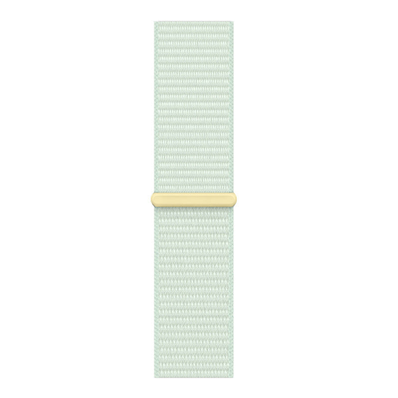 Stylish Nylon Braided Watch Band for Apple Watch - Compatible with Series 1-9 & Ultra - Adjustable Velcro Closure - Multiple Colors Available