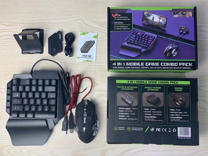 Gaming Elite: MixSE+ Keyboard & Mouse Adapter for Mobile Gaming - Bluetooth Enabled, Smart Gun Control