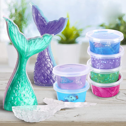 DIY Fluffy Mermaid Slime Kit – Colorful & Fun Craft Activity for Kids