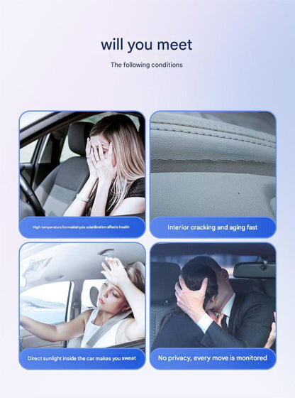 privacy sunshade curtain on passenger side window