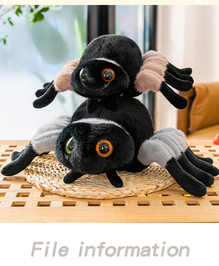 black spider plush