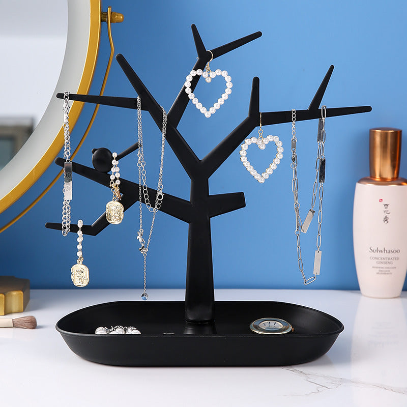 Versatile black jewelry organizer from multiple angles