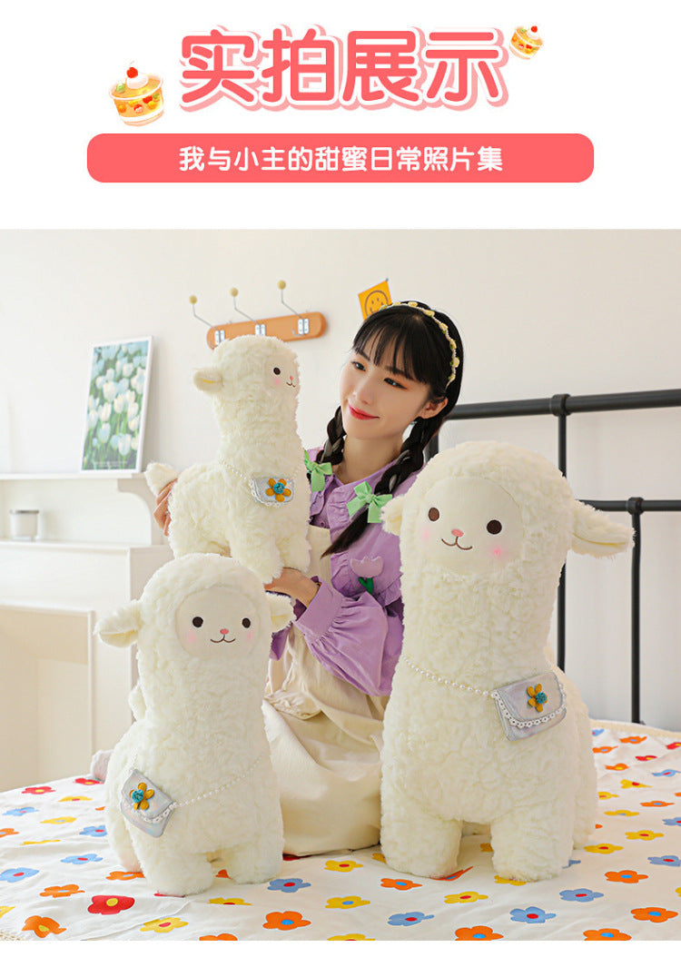 cuddly alpaca plushie