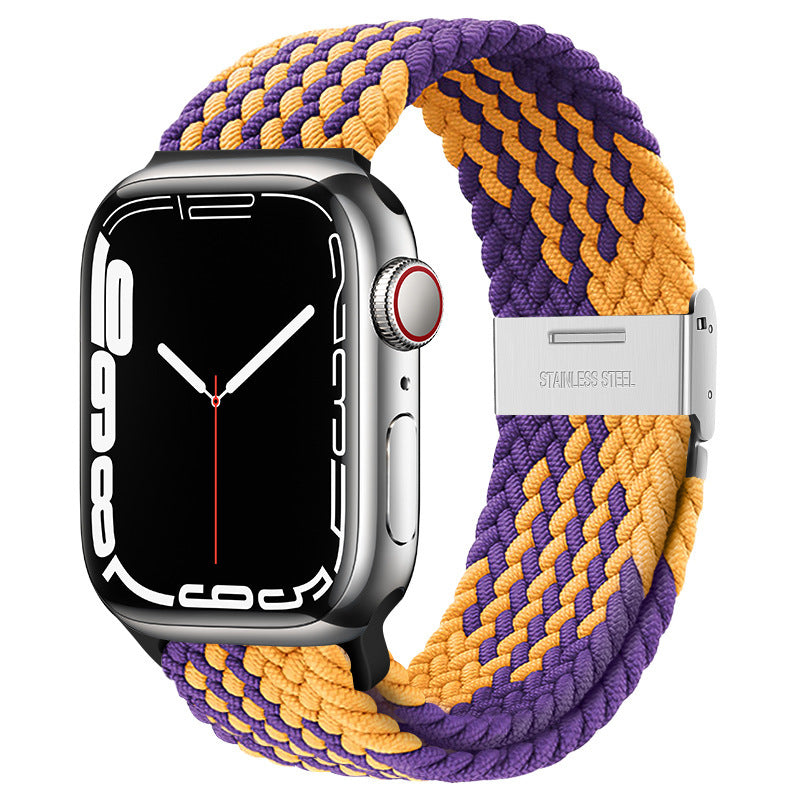 Premium Nylon Woven Strap for Apple Watch - Fits All Series and Sizes - Adjustable Buckle - Stylish and Durable