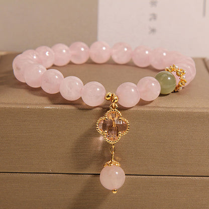 Fashionable pink quartz accessory for women