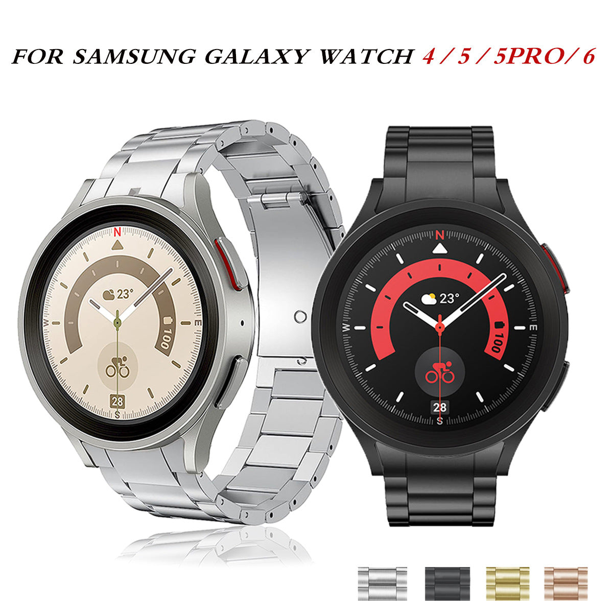 Premium Stainless Steel Strap for Samsung Galaxy Watch 4/5/6/7 - Stylish and Durable Design