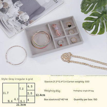 space-saving beige jewelry tray