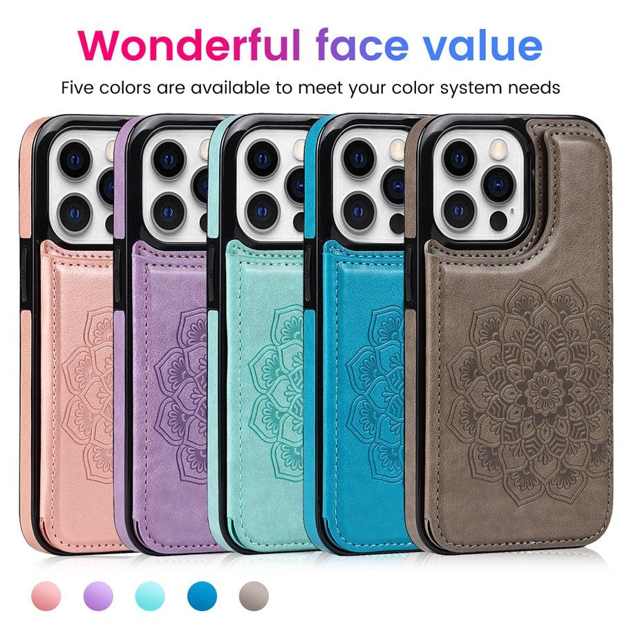 iPhone magnetic wallet case