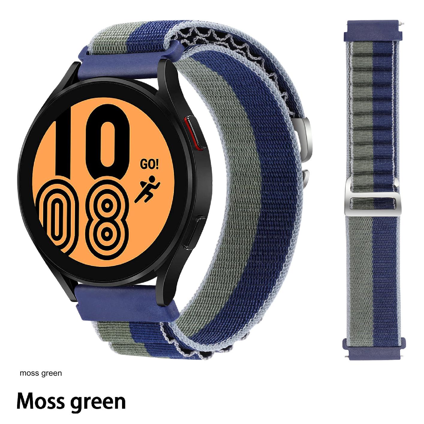 Premium Nylon Sport Band for Samsung Galaxy Watch 4/5/6 & Huawei GT3 - 18/20/22mm Adjustable Sizes