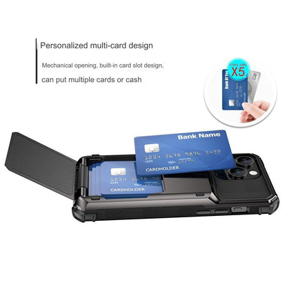 Premium Flip Wallet Case for iPhone and Samsung - Card Holder & Shockproof Protection