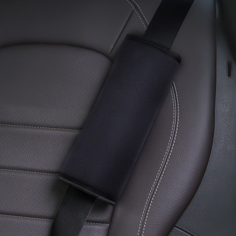 classic black plush seatbelt cover