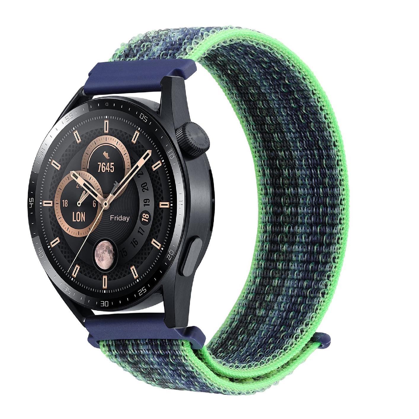 High-Quality 20/22mm Nylon Sport Watch Bands for Huawei GT4 & Samsung Galaxy Watch | Hook and Loop Design