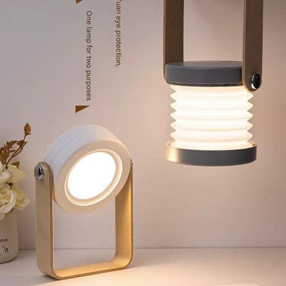 Retro style LED lantern lamp in daylight