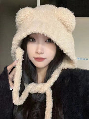 Long Strap Hat - Light Beige