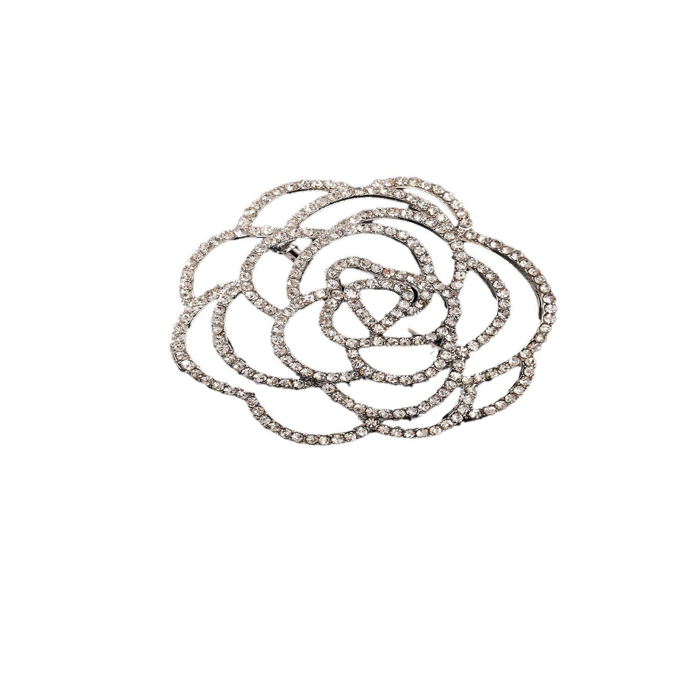Flower Brooch styled on clothing
