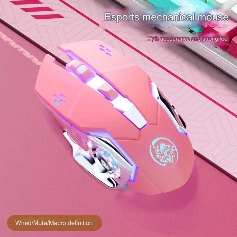 Dual Mode Wireless and Wired Gaming Mouse - Silent Operation with RGB Lighting, Adjustable DPI and Ergonomic Design