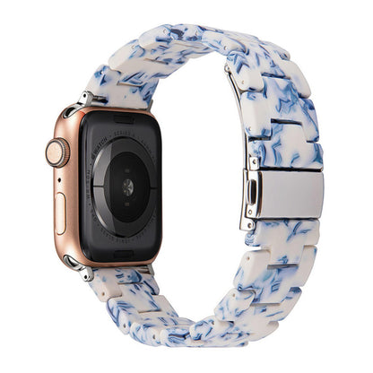 Stylish Natural Resin Apple Watch Band - Compatible with Series 1-9 & Ultra Models