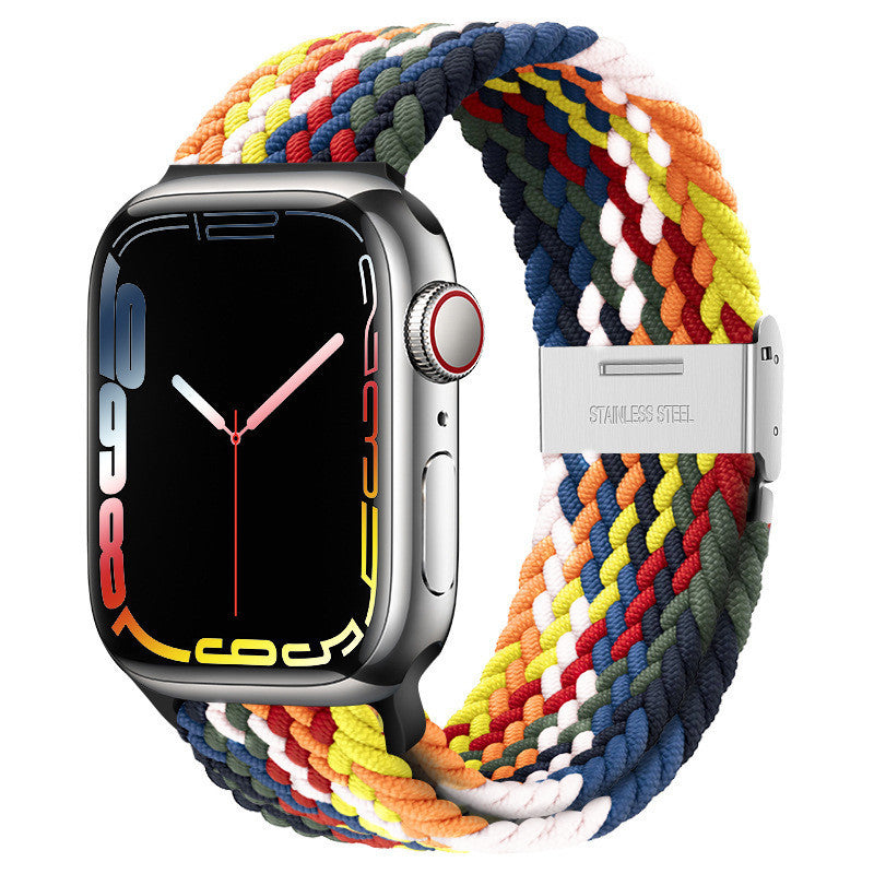 Premium Nylon Woven Strap for Apple Watch - Fits All Series and Sizes - Adjustable Buckle - Stylish and Durable