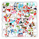 TQ50-0170 (50 Christmas snowman stickers)