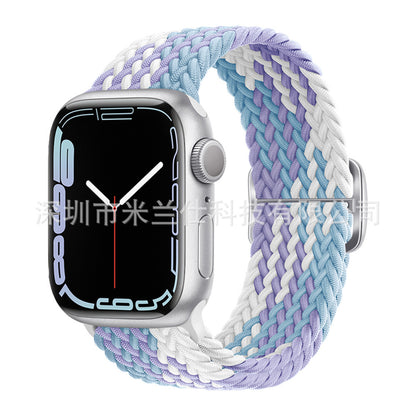 Premium Nylon Woven Watch Band for Apple Watch Series 4, 5, 6, 7, 8, SE, Ultra - Adjustable, Sporty Design