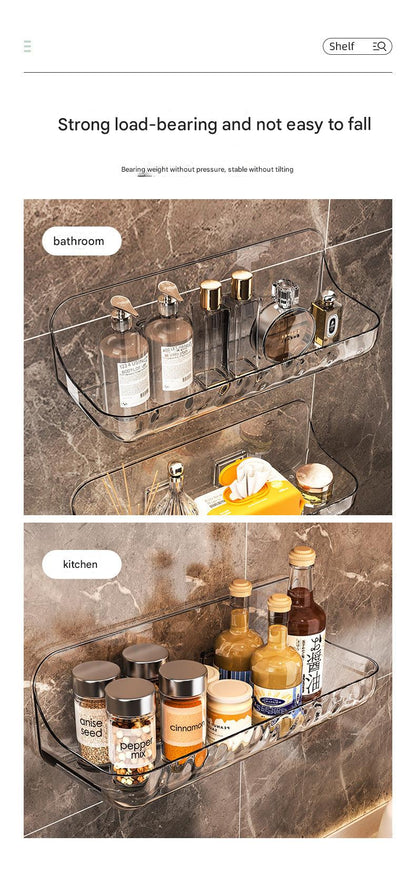 bathroom acrylic organizer side view