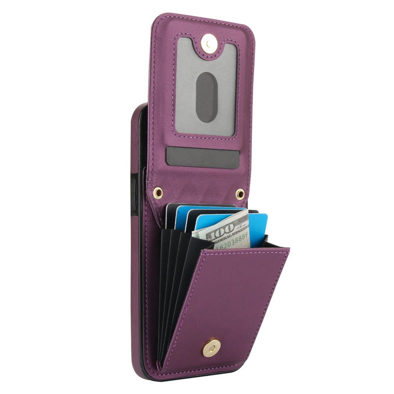 Luxury Crossbody Phone Case for iPhone and Samsung - Stylish PU Leather with Card Holder and Strap