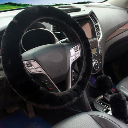 luxurious red car steering wheel cover