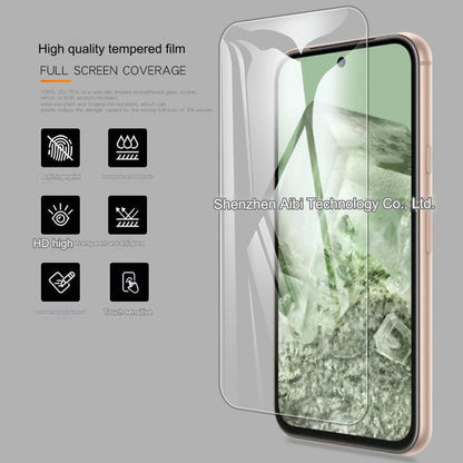 Premium Tempered Glass Screen Protector for Google Pixel 8A - Crystal Clear Anti-Fingerprint HD Film