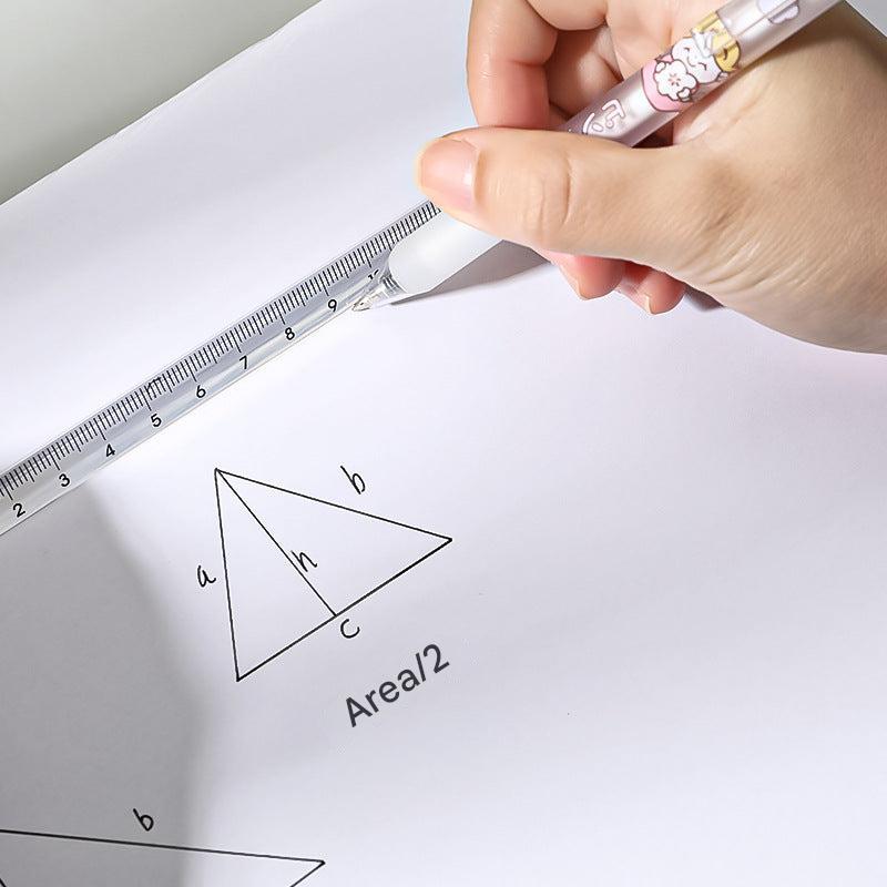 acrylic ruler with printed measurement markings