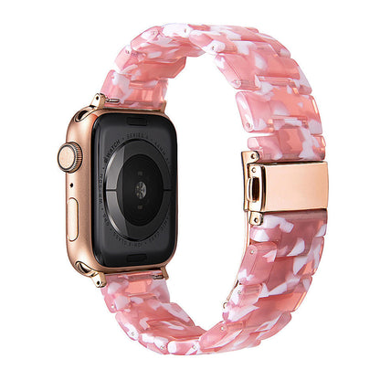 Stylish Natural Resin Apple Watch Band - Compatible with Series 1-9 & Ultra Models