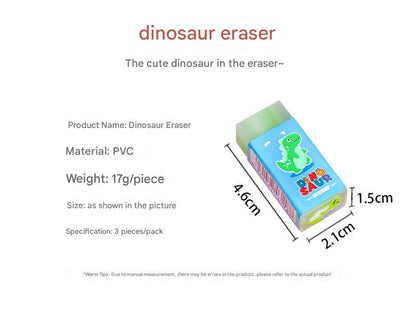 creative art supply dinosaur eraser