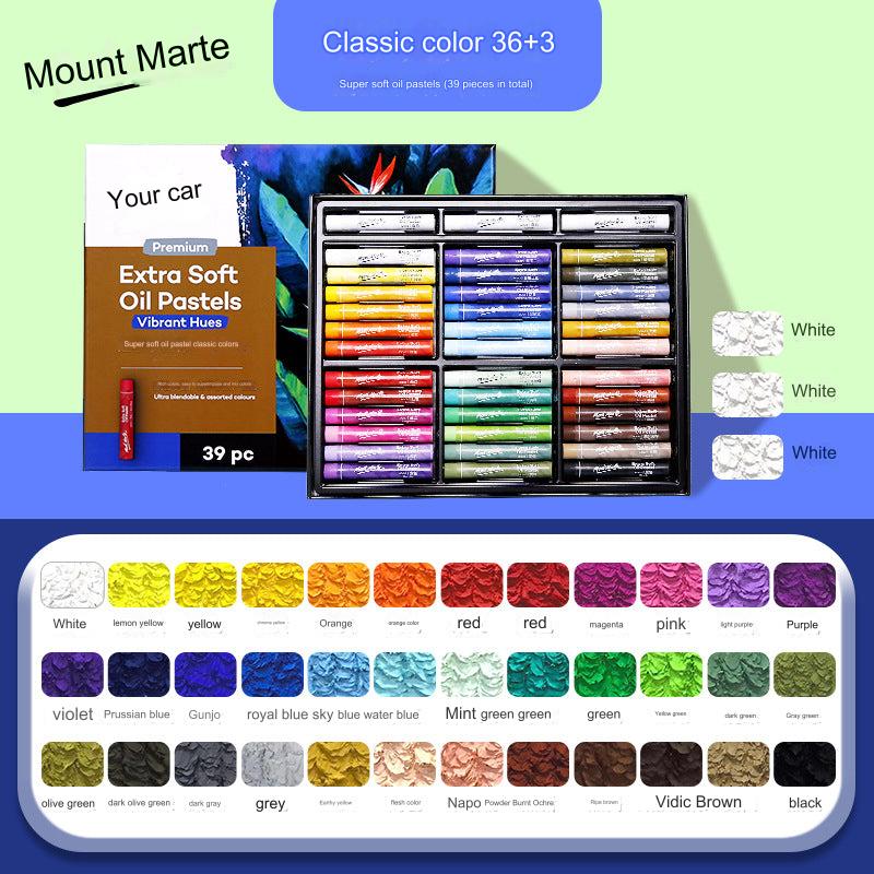 Montmartre 24-Color Ultra Soft Oil Pastels for Kids - Vibrant, Easy to Blend Art Crayons