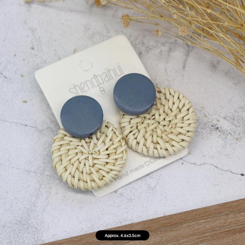 Eco-friendly Rattan Earrings Image 6