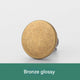 17MM*Round*Bronze Glossy
