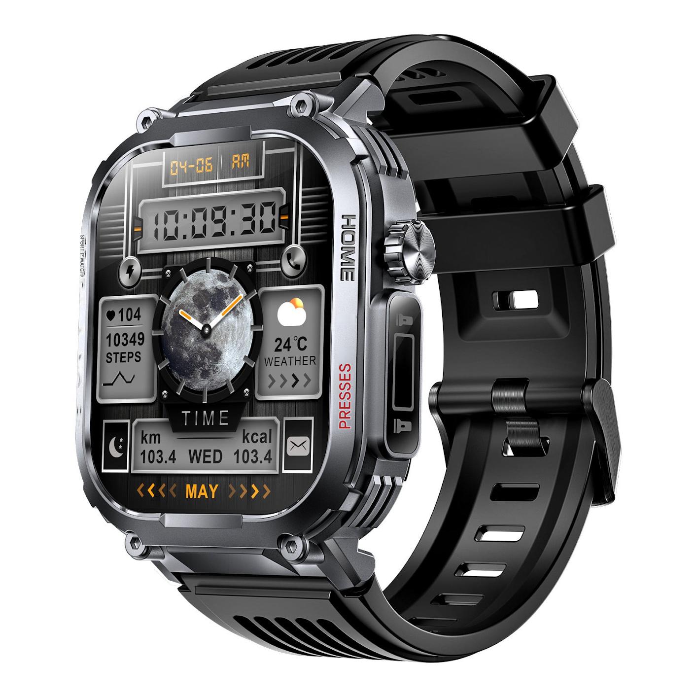 Smartwatch with LED flashlight