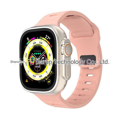 Premium Silicone Sport Band for Apple Watch - Compatible with Series 7, 8, Ultra - Adjustable, Colorful, and Durable