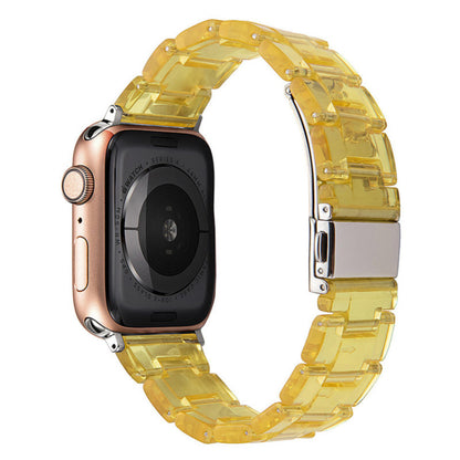 Stylish Natural Resin Apple Watch Band - Compatible with Series 1-9 & Ultra Models