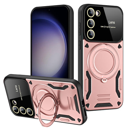 Ultra-Sleek Magnetic Phone Case with Kickstand for Samsung Galaxy S23/S24 - Stylish, Durable and Shockproof