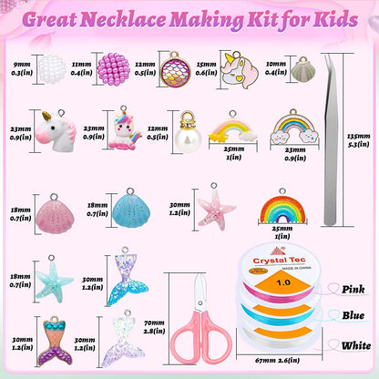 unicorn bead jewelry kit for girls