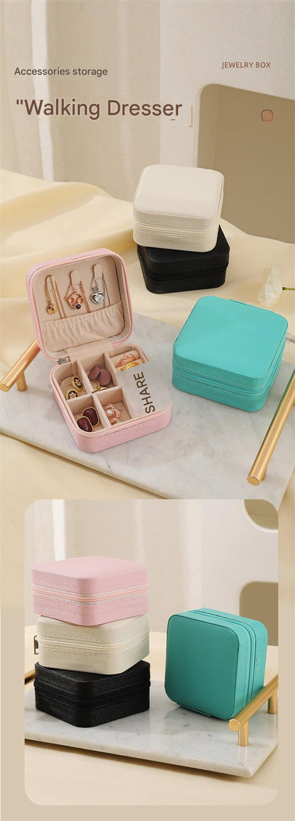 elegant portable jewelry storage box