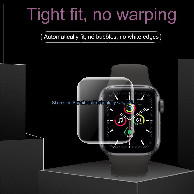 Premium 3D Curved Protective Film for Apple Watch SE 40mm/44mm - Ultra Clear, Anti-Fingerprint, and Scratch-Resistant