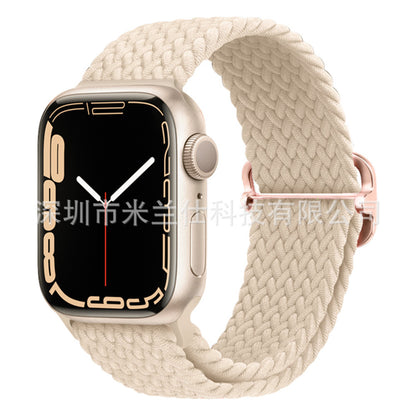 Premium Nylon Woven Watch Band for Apple Watch Series 4, 5, 6, 7, 8, SE, Ultra - Adjustable, Sporty Design