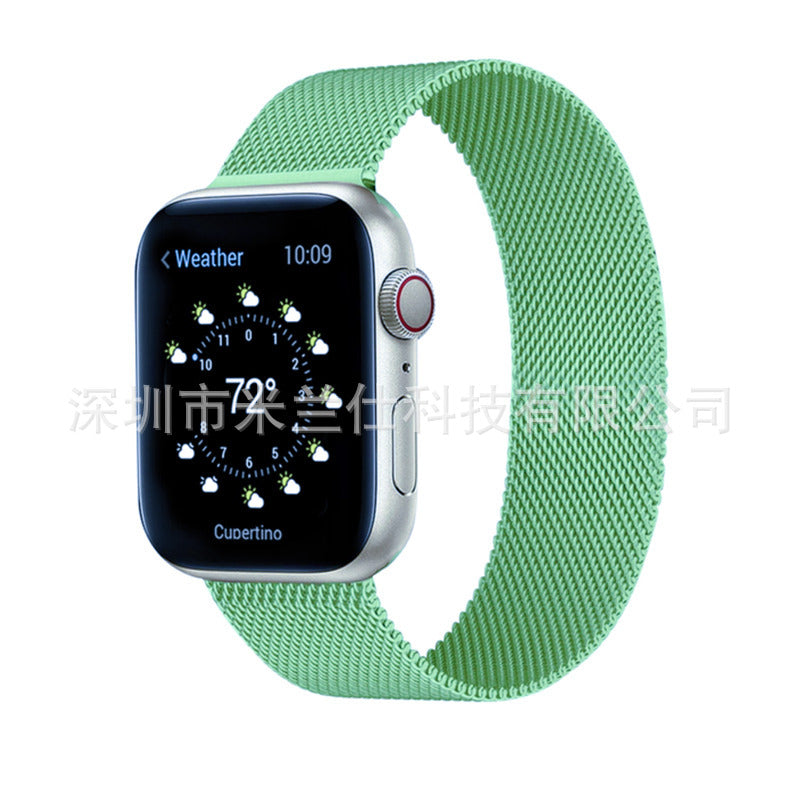 Premium Metal Milanese Loop Band for Apple Watch Series 1-9 & SE - Stylish, Adjustable & Breathable | Multiple Colors Available