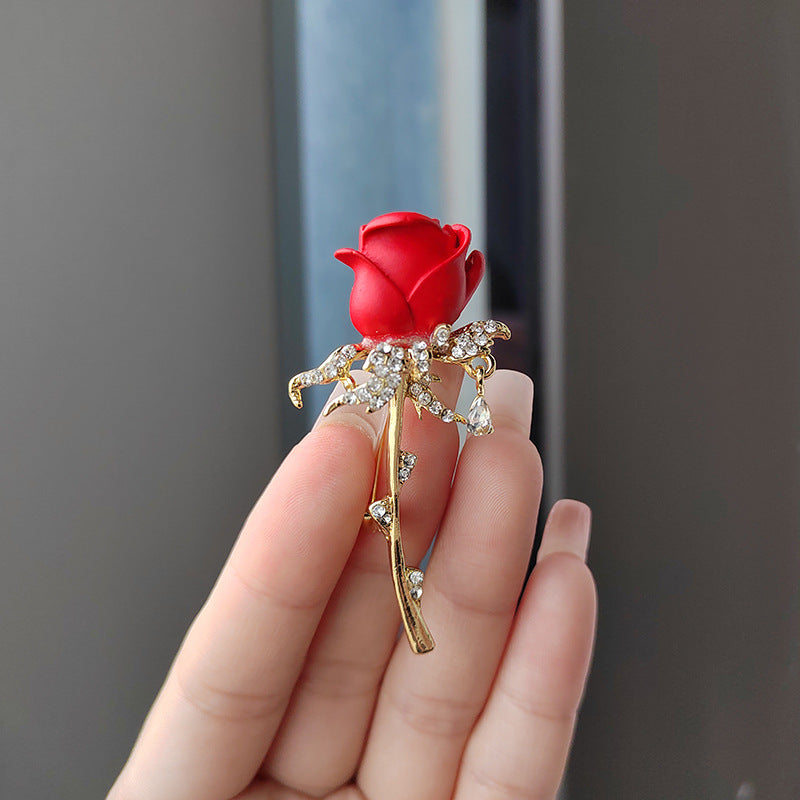 Tulip and Rose Brooch Floral Design - Image 2