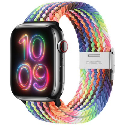 Premium Nylon Woven Strap for Apple Watch - Fits All Series and Sizes - Adjustable Buckle - Stylish and Durable