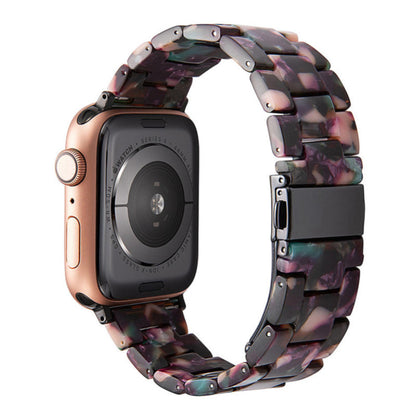 Stylish Natural Resin Apple Watch Band - Compatible with Series 1-9 & Ultra Models