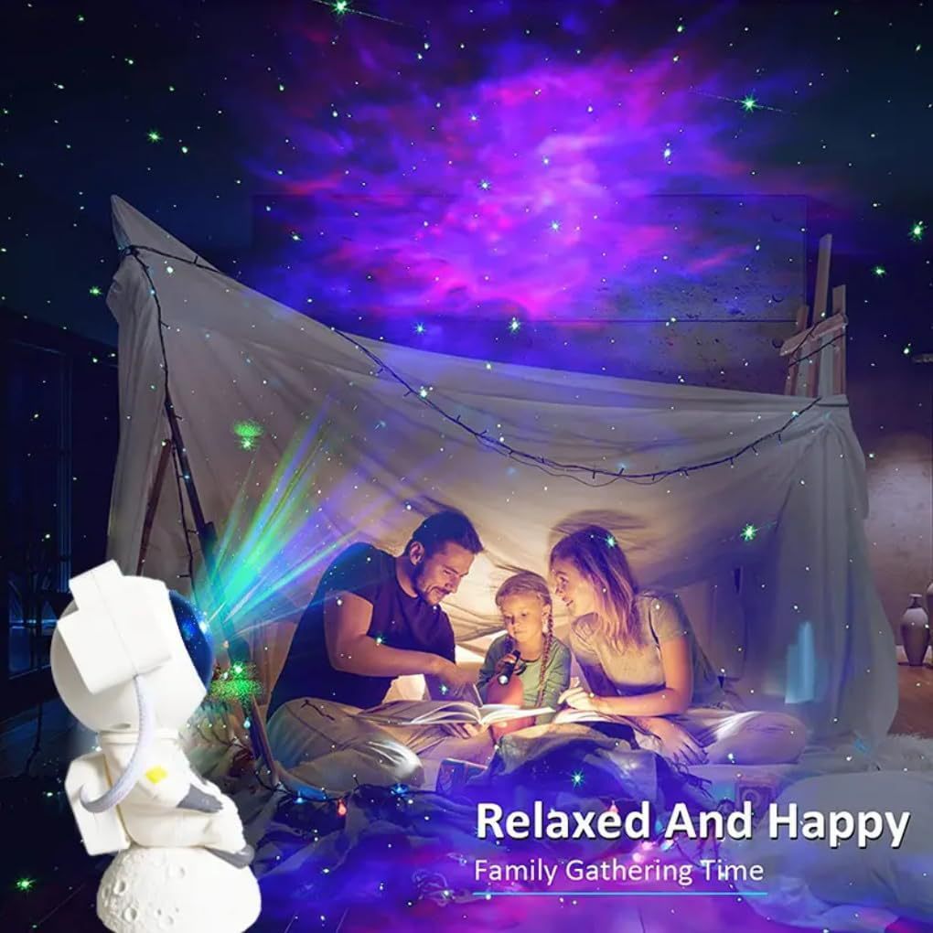 colorful LED bedroom night light projector