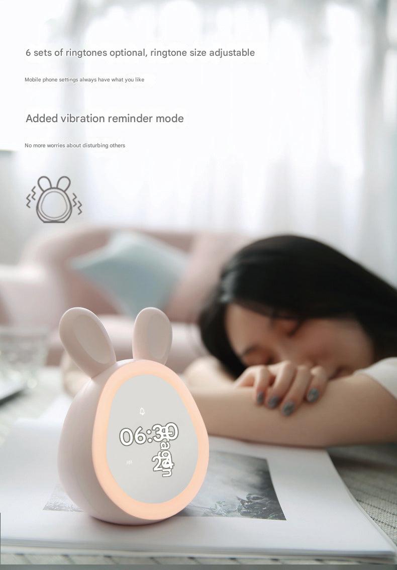 Rechargeable Bunny-Shaped Bedside Clock