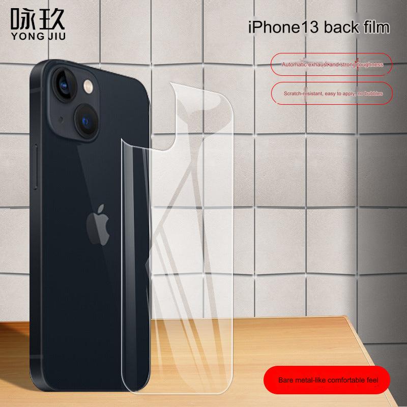 Premium Tempered Glass Back Cover for iPhone 13 Mini/Pro/Pro Max - 0.3mm Ultra-Thin, Anti-Fingerprint, HD Clarity