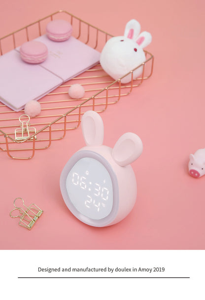 Pink Bunny Children's Alarm Clock